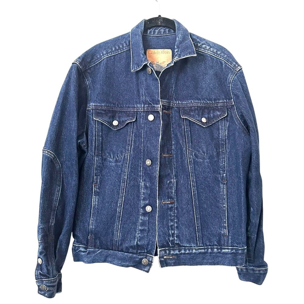 CALVIN KLEIN Vintage Oversized Denim Trucker Jacket Small